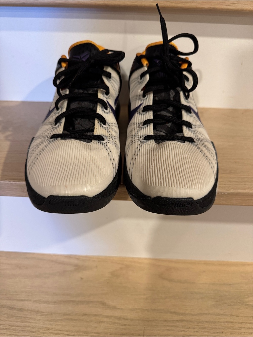 Men’s 9.5 Nike Zoom Kobe 7 System Opening Day Lakers Sneakers 488371-103 Rare